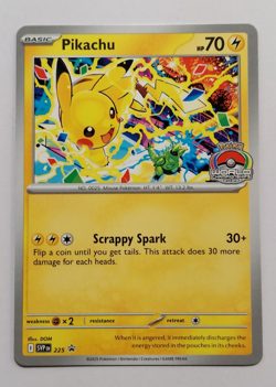 Pikachu Promo - 2025 World Championships - SVP EN 225 Pokemon Worlds *New* - Image 2