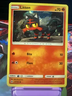 Litten - (Cosmos Holo) 024/149 Pokemon Holo ✨ - Image 1