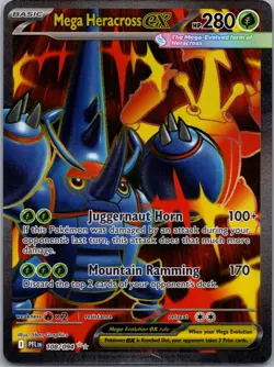 Mega Heracross ex 108/094 - Pokemon TCG ME02: Phantasmal Flames - Ultra Rare -NM - Image 1