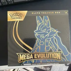 NEW Pokemon ETB Mega Evolution Lucario Elite Trainer Box Sealed Fast Shiping - Image 1