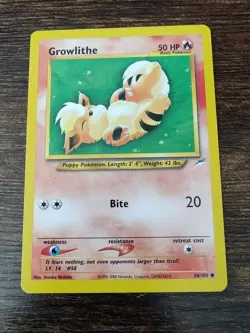 Pokemon Neo Destiny Growlithe 68/105 Non Holo - Image 1