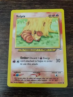 Pokemon Neo Destiny Vulpix 91/105 Non Holo - Image 1