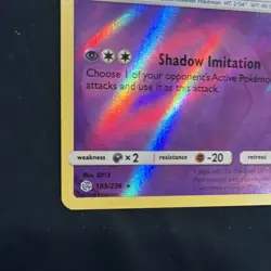 Marshadow 103/236 Rare Cosmic Eclipse Pokemon Reverse Holo Near Mint - Image 5
