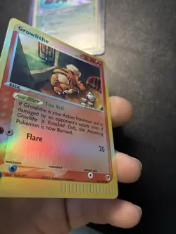 2003 Pokemon EX Sandstorm Growlithe Reverse Holo #65/100 NM/LP - Image 3