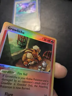 2003 Pokemon EX Sandstorm Growlithe Reverse Holo #65/100 NM/LP - Image 4