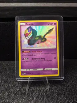 Seviper SV15/SV94 Rare Shiny Hidden Fates Shiny Vault Pokemon Near Mint - Image 1