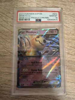 2023 Pokemon Scarlet & Violet Mimikyu ex #004 SVP EN Product Promo PSA 10 - Image 1