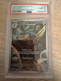 2024 POKEMON SVP EN-SV BLACK STAR PROMO #130 KINGAMBIT PSA 10 - Image 1