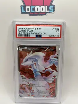 2013 Pokemon BW Legendary Treasures Radiant Collection Reshiram #RC22 PSA 1 PR - Image 1