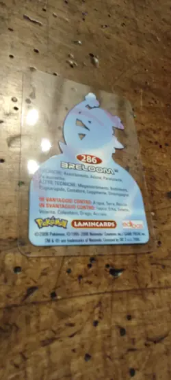 Breloom 286 Pokemon Lamincards Edibas - ITA - EXC - Image 2