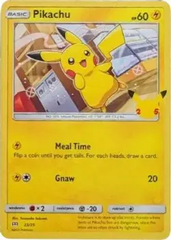 Pikachu 025/025 P McDonald's 25th Anniversary Promos Pokemon NM/M - Image 1