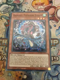 Yu-Gi-Oh! Radiant Typhoon Eldam DOOD-EN013 1st Edition Super Rare - Image 1