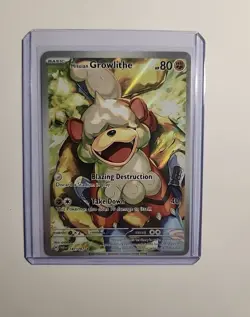 Pokemon Hisuian Growlithe 181/167 Illustration Rare - Twilight Masquerade - NM - Image 1