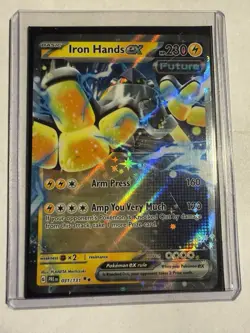 2025 Pokemon Scarlet and Violet Prismatic Evolutions #031 Iron Hands ex RR - Image 1