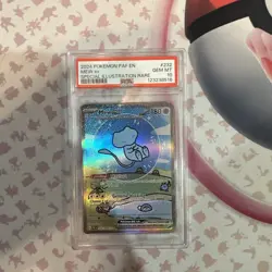 Pokemon Mew EX Bubble Mew PSA 10 Gem Mint 232/091 Sir SV Paldean Fates - Image 1