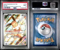 2025 POKEMON SVP EN-SV BLACK STAR PROMO #173 EEVEE PSA 9 - Image 3