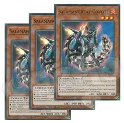 Yugioh - Salamangreat Coyote x 3 - Limited Edition Super Rare NM - Free Holo - Image 1