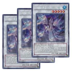 Yugioh - Frozen Fitzgerald x 3 - Limited Edition Secret Rare LP - Free Holo - Image 1