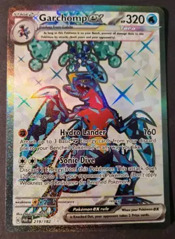 Garchomp ex 219/182 Paradox Rift Ultra Rare HOLO Pokemon Card NM - Image 1
