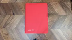Vault X Fire Red 9-Pocket Exo-Tec Zip Binder - 360 Cards - New - Image 1