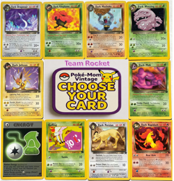 Pokemon Team Rocket Unlimited LP/LP+ Singles-Choose Your Card-WOTC Vintage - Image 1