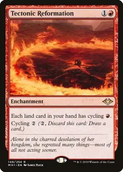 Tectonic Reformation NM/M Modern Horizons Red Enchantment Mtg Magic English - Image 1