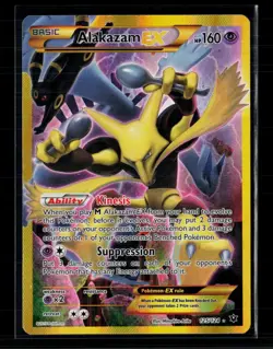 Pokemon 2016 Fates Collide Alakazam EX SR FA #125/124 - Image 1