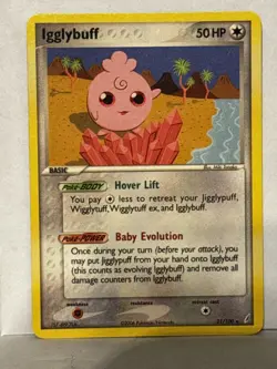 Igglybuff 21/100 Crystal Guardians NM Pokemon Fast Shipping - Image 1