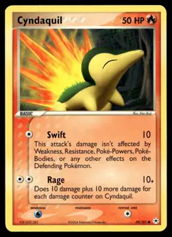 EX-NM Hidden Legends Cyndaquil Common 59/101 2004 Pokemon TCG - Image 1