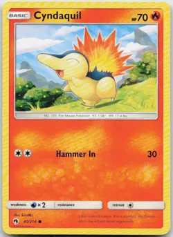 Cyndaquil 40/214 Common Lost Thunder Pokemon TCG NM - Image 1