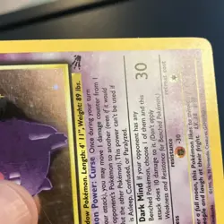 Pokemon Gengar Holo Foil Rare 5/62 fossil 1999 - Image 4