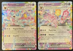 Pokemon Eeveelution EX Lot Espeon + Sylveon NM - Image 1