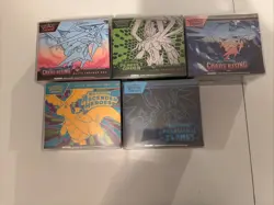 Pokemon SEALED ETB Elite Trainer Box Lot of 5 (Includes Pokemon Center ETB’s)!!! - Image 1