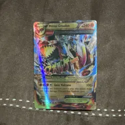 Pokemon TCG Primal Groudon-EX Full Art Holo Ultra Rare Primal Clash 97/98 - Image 1
