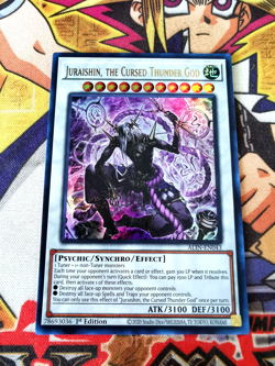 Juraishin, Cursed Thunder God alin-en043 1st Edition (NEW) Ultra Rare Yu-Gi-Oh! - Image 1