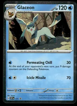 GLACEON 171 SCARLET & VIOLET LP US SELLER COSMOS HOLO - Image 2