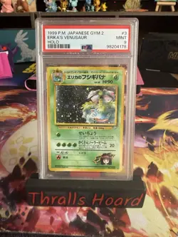 Pokemon TCG Erika's Venusaur Holo Rare Gym Challenge Japanese Psa 9 - Image 1