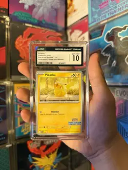 Pokemon CGC 10 Pikachu Illustration Contest 2024 Promo 242/SV-P Japanese Minami - Image 1