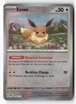 Eevee (Poke Ball Pattern) 074/131 Holo Common Prismatic Evolutions Pokemon NM - Image 1