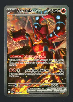 Volcanion ex 182/159 SV09 Journey Together Special Illustration Rare Pokemon TCG - Image 1