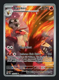 Blaziken 192/182 Destined Rivals Illustration Rare Pokemon TCG - Image 1