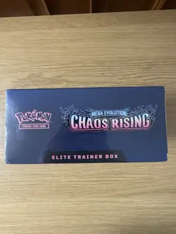 Pokemon Tcg Mega Evolutions Chaos Rising Etb X4 Brand New And Sealed - Image 3