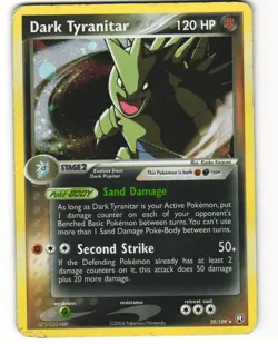 Dark Tyranitar EX Team Rocket Returns Holo Pokemon TCG Deck Exclusives 20/109 HP - Image 1