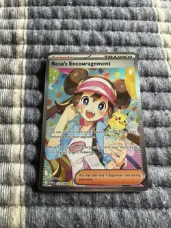 Rosa’s Encouragement 115/080 Special Art Rare Pokemon TCG NM - Image 1