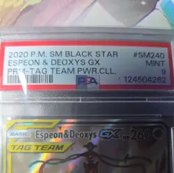Pokemon Tag Team Espeon & Deoxys Psa 9 - Image 3