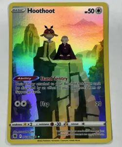 Hoothoot TG12/TG30 Holo Astral Radiance Trainer Gallery Pokemon Holo NM/M - Image 1