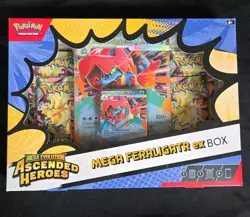 Pokemon Mega Evolution Ascended Heroes Mega Feraligatr Ex Box Factory Sealed - Image 1