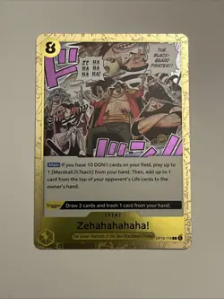 Zehahahahaha! Rare (R) OP16-116 The Time of Battle English Foil - Image 1