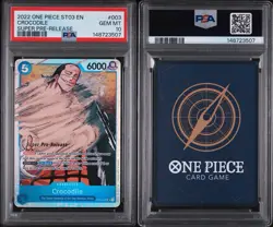 One Piece Crocodile ST03-003 PSA 10 Super Pre-Release English 🐊🐊 - Image 3