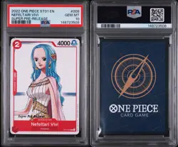 2022 ONE PIECE 009 NEFELTARI VIVI SUPER PRE-RELEASE PSA 10 GEM MINT - Image 3